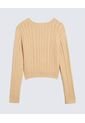 Saco Tejido Tricot  Para Mujer Arena Seven Seven de Seven Seven