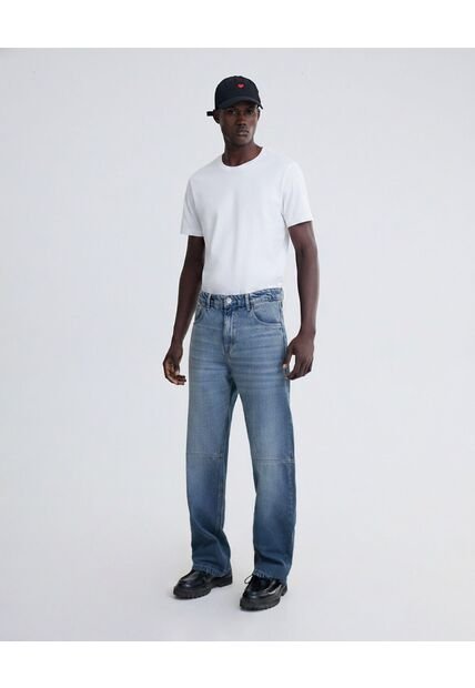 Jean Loose Fit Azul Medio  Para Hombre Azul Seven Seven