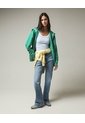 Buzo Hoodie Capucha Transformable  Para Hombre Verde Seven Seven de Seven Seven