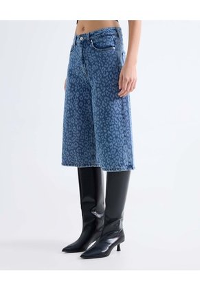 Jort Animal Print Medio Para Mujer Azul Seven Seven