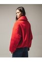 Chaqueta Acolchada Solapa Amplia  Para Mujer Rojo Seven Seven de Seven Seven