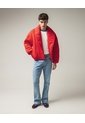 Chaqueta Acolchada Solapa Amplia  Para Mujer Rojo Seven Seven de Seven Seven