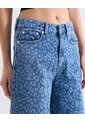 Jort Animal Print Medio  Para Mujer Azul Seven Seven de Seven Seven