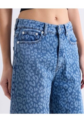 Jort Animal Print Medio Para Mujer Azul Seven Seven