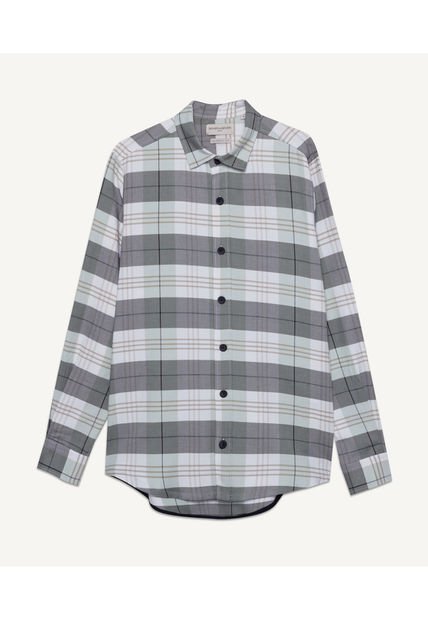 Camisa Para Hombre Manga Larga  Color Verde Claro Marca Seven Seven #45011912