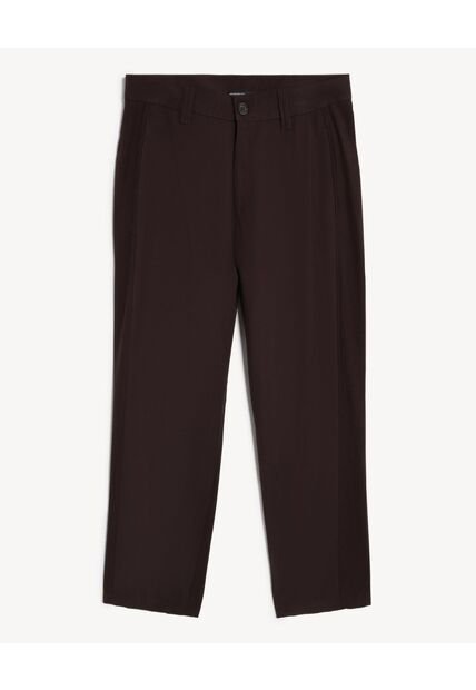 Pantalón Chino Straight  Para Hombre Café Seven Seven