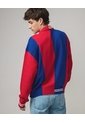 Cardigan Patchwork Multicapa  Para Hombre Rojo Seven Seven de Seven Seven