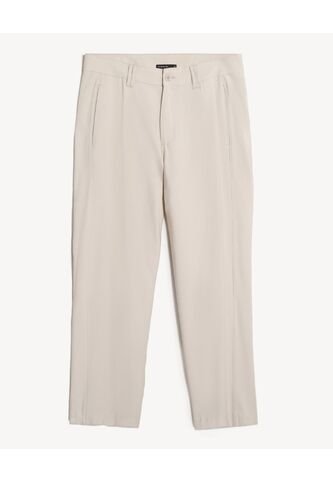 Pantalón Chino Straight  Para Hombre Crema Seven Seven Seven Seven