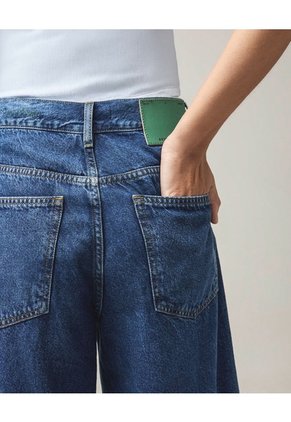 Jort Denim Pretina Cruzada Para Mujer Azul Seven Seven