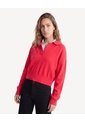 Saco Polo Tejido Con Escote En V  Para Mujer Rojo Seven Seven de Seven Seven