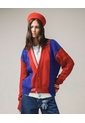 Cardigan Patchwork Multicapa  Para Hombre Rojo Seven Seven de Seven Seven