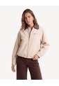 Chaqueta Bomber Cuello Camisero  Para Mujer Arena Seven Seven de Seven Seven