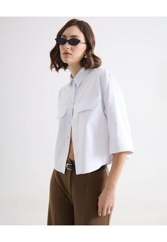 Blusa Para Mujer Manga 3/4 Color Hueso Marca Seven Seven #28124127 Seven Seven