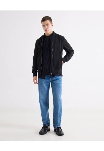 Jean Straight Tono Medio  Para Hombre Azul Seven Seven
