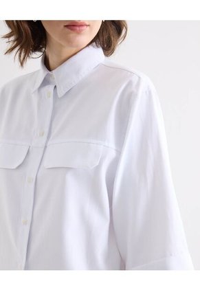 Blusa Para Mujer Manga 3/4 Color Hueso Marca Seven Seven #28124127