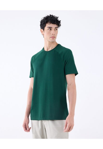 Camiseta Para Hombre Manga Corta Color Verde  Marca Seven Seven #45092630