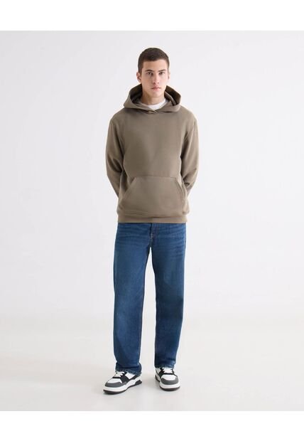 Jean Straight Con Desgastes  Para Hombre Azul Seven Seven