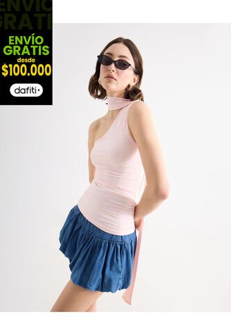 Camiseta Para Mujer Manga Sisa Moda Color Rosado Marca Seven Seven #28096513 Seven Seven