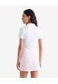 Camiseta Polo Manga Corta Con Cierre  Para Mujer Crudo Seven Seven de Seven Seven