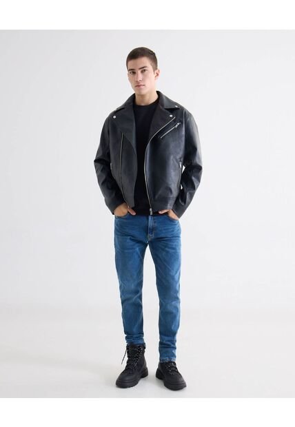 Jean Slim Tono Oscuro  Para Hombre Azul Seven Seven