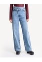 Jean Wide Leg Con Pretina Cruzada  Para Mujer Azul Seven Seven de Seven Seven