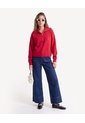 Jean Retro De Bolsillos Frontales  Para Mujer Azul Seven Seven de Seven Seven