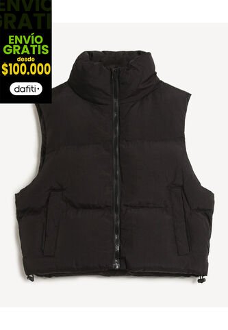Chaleco Para Mujer Acolchado Color Negro Marca Seven Seven #28250139 Seven Seven