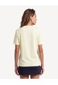 Camiseta Holgada Con Gráfico Frontal  Para Mujer Amarillo Seven Seven de Seven Seven
