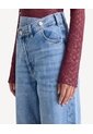 Jean Wide Leg Con Pretina Cruzada  Para Mujer Azul Seven Seven de Seven Seven