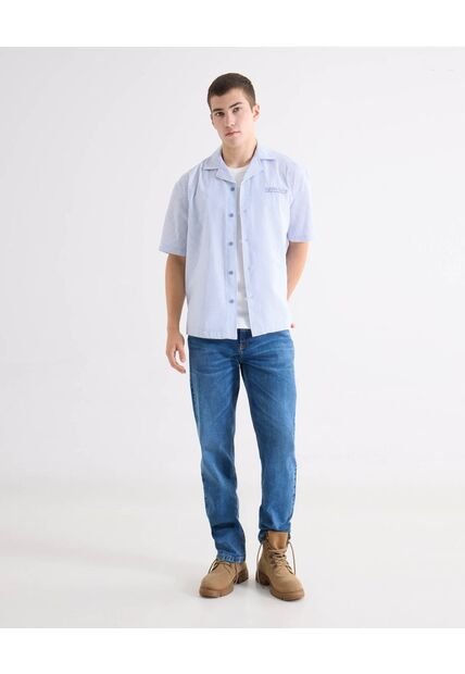 Jean Regular Tono Medio  Para Hombre Azul Seven Seven