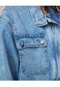 Chaqueta Rígida De Corte Amplio  Para Mujer Azul Seven Seven de Seven Seven