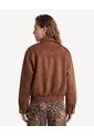Chaqueta Suede Con Bolsillos De Tapa  Para Mujer Camel Seven Seven de Seven Seven