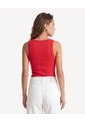 Camiseta Tank Escote Redondo  Para Mujer Rojo Seven Seven de Seven Seven