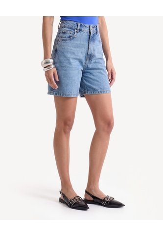 Short Largo De Corte Amplio  Para Mujer Azul Seven Seven Seven Seven