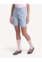 Short Largo Con Dobladillo Marcado  Para Mujer Azul Seven Seven de Seven Seven
