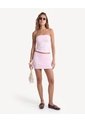 Falda Mini Ajustada Con Short Interior  Para Mujer Rosado Seven Seven de Seven Seven