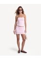 Camiseta Strapless De Malla Suave  Para Mujer Lila Seven Seven de Seven Seven