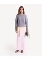 Saco Suelto De Punto Y Manga Larga  Para Mujer Gris Seven Seven de Seven Seven