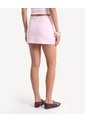 Falda Mini Ajustada Con Short Interior  Para Mujer Rosado Seven Seven de Seven Seven