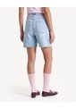 Short Largo Con Dobladillo Marcado  Para Mujer Azul Seven Seven de Seven Seven