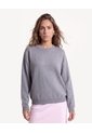 Saco Suelto De Punto Y Manga Larga  Para Mujer Gris Seven Seven de Seven Seven