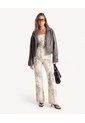 Jean Straight Con Diseño Animal  Para Mujer Arena Seven Seven de Seven Seven