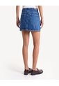 Falda Mini Denim Con Efecto Desgaste  Para Mujer Azul Seven Seven de Seven Seven