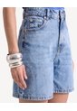 Short Largo De Corte Amplio  Para Mujer Azul Seven Seven de Seven Seven