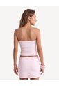 Camiseta Strapless De Malla Suave  Para Mujer Lila Seven Seven de Seven Seven