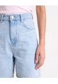Short Largo Con Dobladillo Marcado  Para Mujer Azul Seven Seven de Seven Seven
