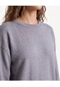 Saco Suelto De Punto Y Manga Larga  Para Mujer Gris Seven Seven de Seven Seven
