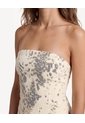 Top Floral De Tirantes Delgados  Para Mujer Arena Seven Seven de Seven Seven