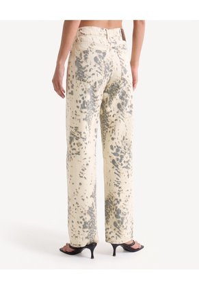 Jean Straight Con Diseño Animal Para Mujer Arena Seven Seven