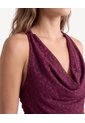 Blusa Halter De Encaje Con Recogidos  Para Mujer Vino Seven Seven de Seven Seven